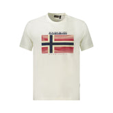 Napapijri White Cotton Men T-Shirt -   -  Napapijri.